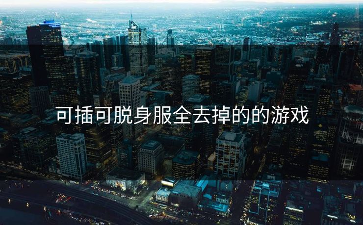 可插可脱身服全去掉的的游戏